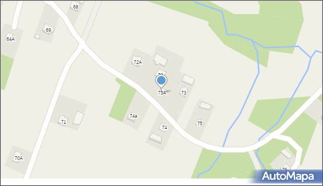 Wielopole Skrzyńskie, Wielopole Skrzyńskie, 73A, mapa Wielopole Skrzyńskie