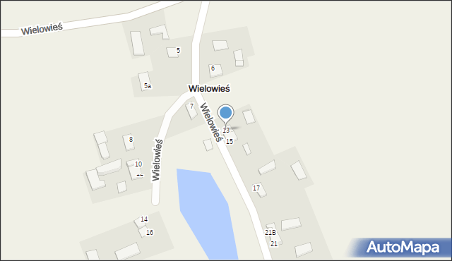 Wielowieś, Wielowieś, 13, mapa Wielowieś