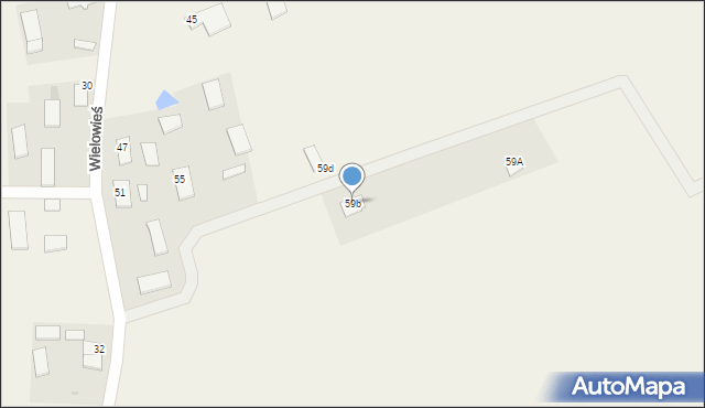Wielowieś, Wielowieś, 59b, mapa Wielowieś
