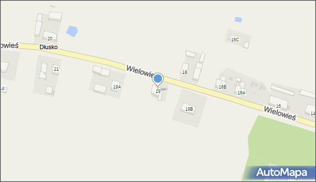 Wielowieś, Wielowieś, 19, mapa Wielowieś