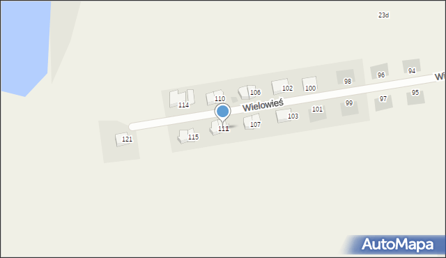 Wielowieś, Wielowieś, 111, mapa Wielowieś