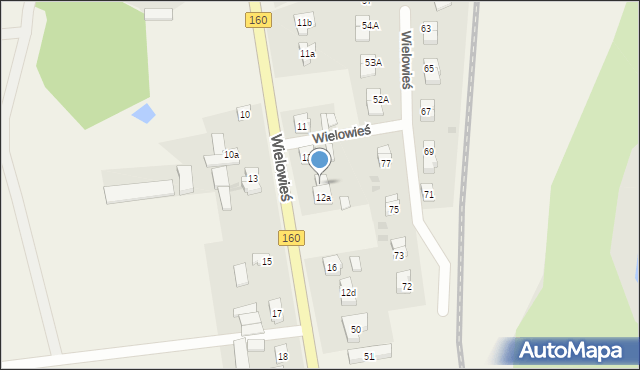 Wielowieś, Wielowieś, 12b, mapa Wielowieś