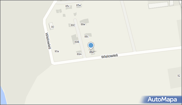 Wielowieś, Wielowieś, 88a, mapa Wielowieś