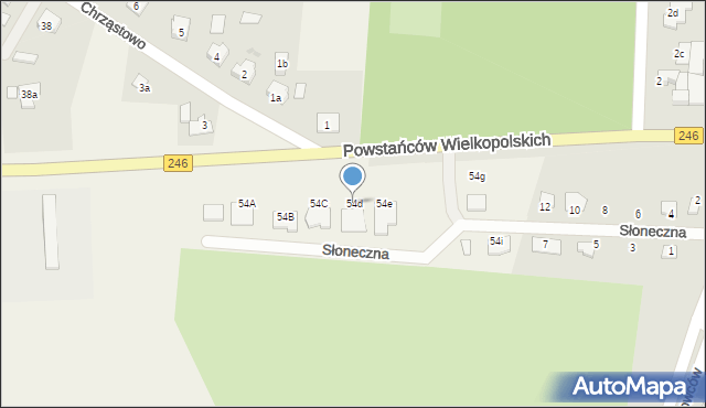Wielowieś, Wielowieś, 54d, mapa Wielowieś