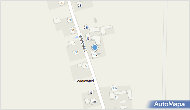 Wielowieś, Wielowieś, 31a, mapa Wielowieś