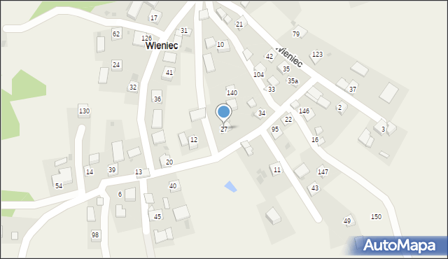 Wieniec, Wieniec, 27, mapa Wieniec