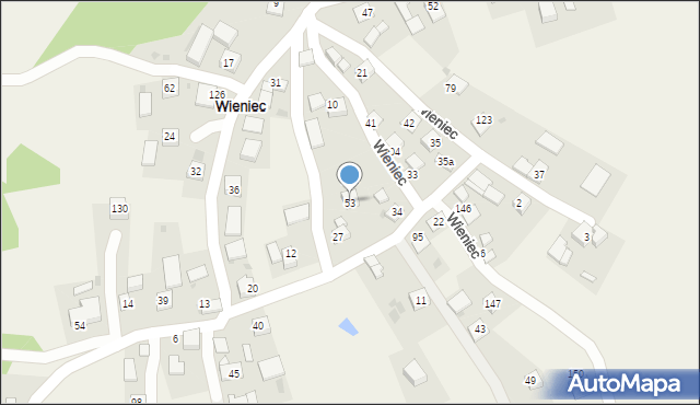 Wieniec, Wieniec, 53, mapa Wieniec