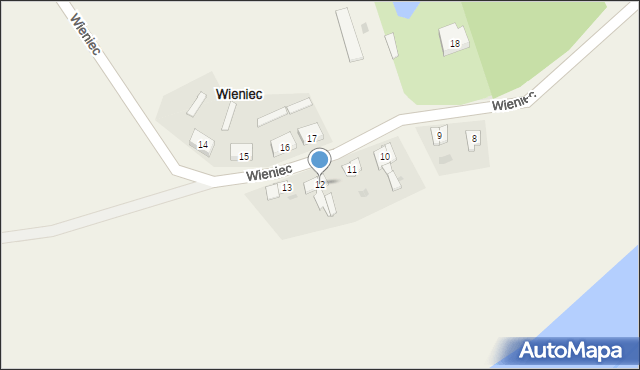 Wieniec, Wieniec, 12, mapa Wieniec