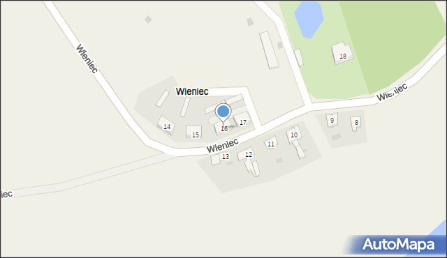 Wieniec, Wieniec, 16, mapa Wieniec
