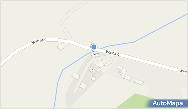 Wieniec, Wieniec, 7A, mapa Wieniec