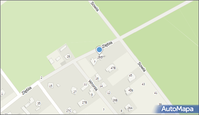 Wieniec-Zalesie, Wieniec-Zalesie, 26G, mapa Wieniec-Zalesie