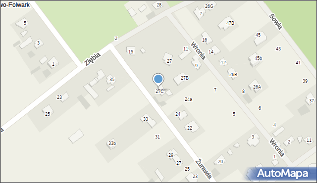 Wieniec-Zalesie, Wieniec-Zalesie, 27C, mapa Wieniec-Zalesie