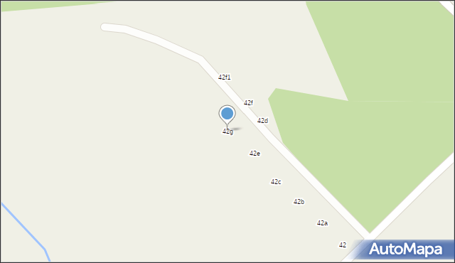 Wieniec-Zalesie, Wieniec-Zalesie, 42g, mapa Wieniec-Zalesie