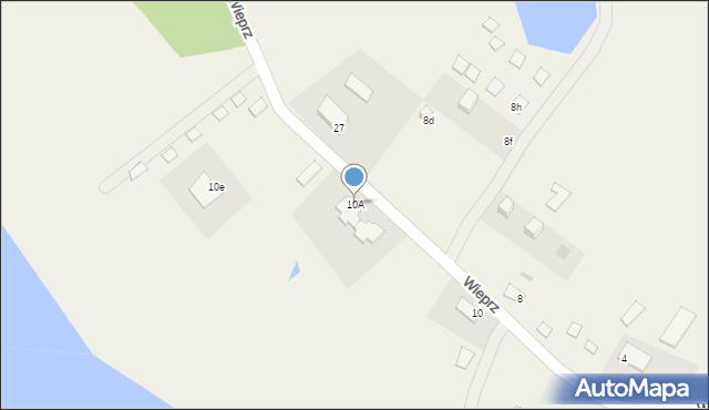 Wieprz, Wieprz, 10A, mapa Wieprz