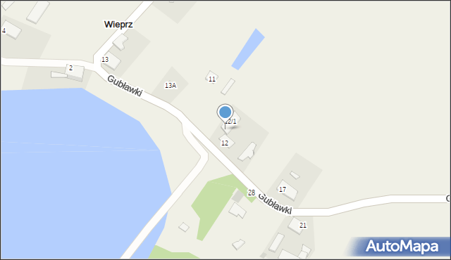 Wieprz, Wieprz, 12a, mapa Wieprz