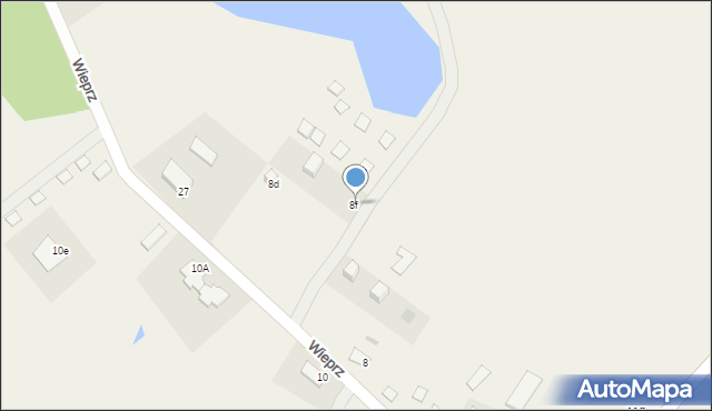 Wieprz, Wieprz, 8f, mapa Wieprz