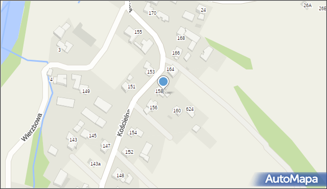 Wieprz, Wieprz, 623a, mapa Wieprz