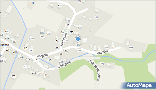 Wieprz, Wiejska, 377, mapa Wieprz
