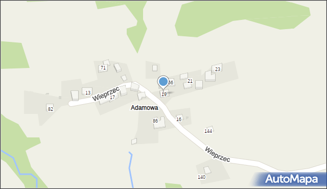 Wieprzec, Wieprzec, 19, mapa Wieprzec