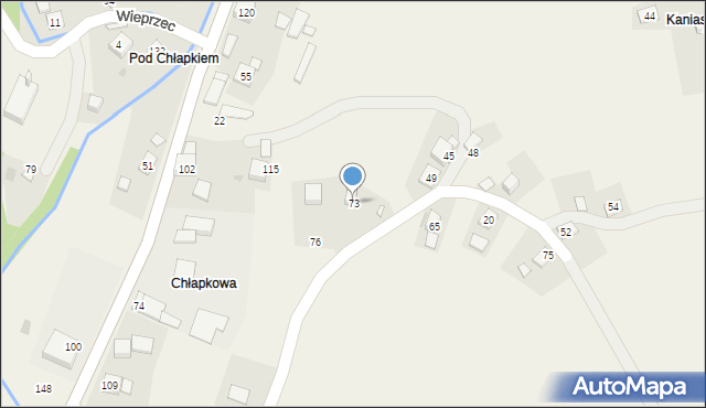 Wieprzec, Wieprzec, 73, mapa Wieprzec