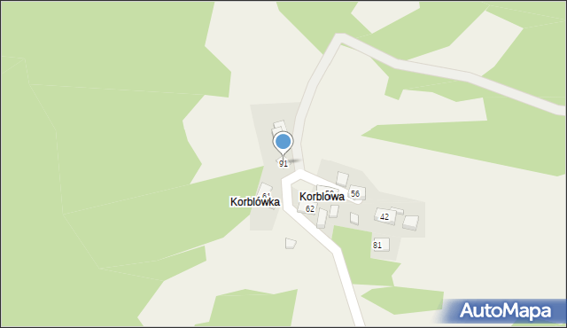 Wieprzec, Wieprzec, 91, mapa Wieprzec