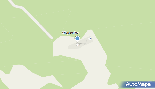 Wieprzeniec, Wieprzeniec, 2, mapa Wieprzeniec