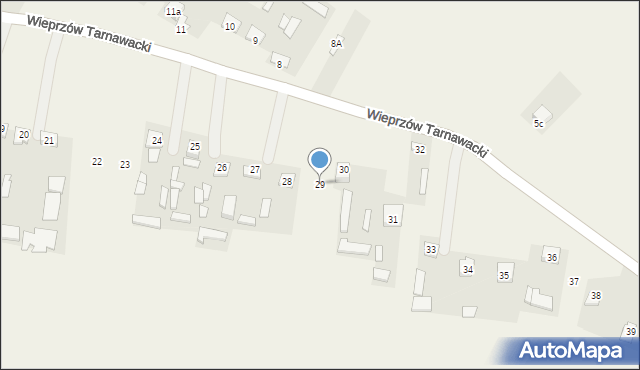 Wieprzów Ordynacki, Wieprzów Ordynacki, 29, mapa Wieprzów Ordynacki
