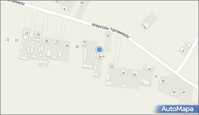 Wieprzów Ordynacki, Wieprzów Ordynacki, 31, mapa Wieprzów Ordynacki