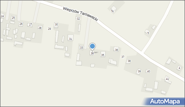 Wieprzów Ordynacki, Wieprzów Ordynacki, 34, mapa Wieprzów Ordynacki
