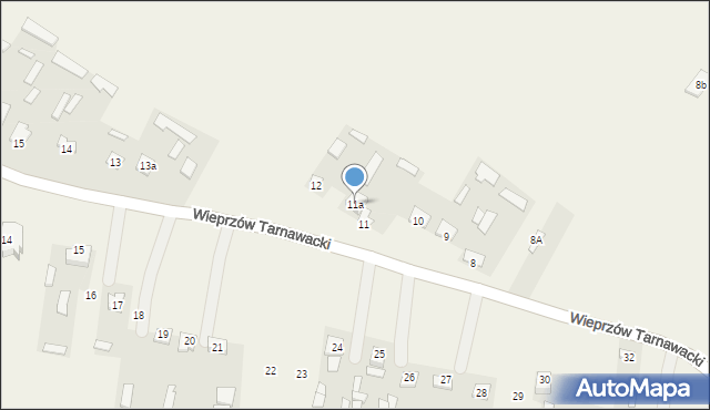 Wieprzów Tarnawacki, Wieprzów Tarnawacki, 11a, mapa Wieprzów Tarnawacki