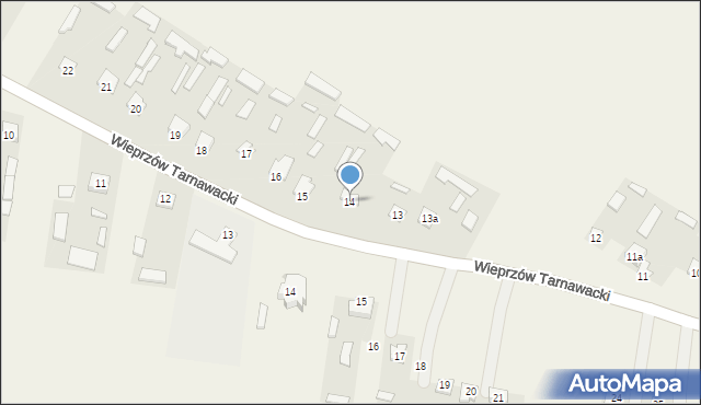 Wieprzów Tarnawacki, Wieprzów Tarnawacki, 14, mapa Wieprzów Tarnawacki