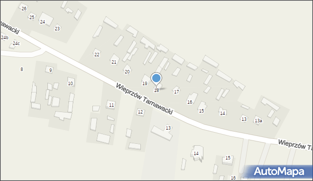 Wieprzów Tarnawacki, Wieprzów Tarnawacki, 18, mapa Wieprzów Tarnawacki