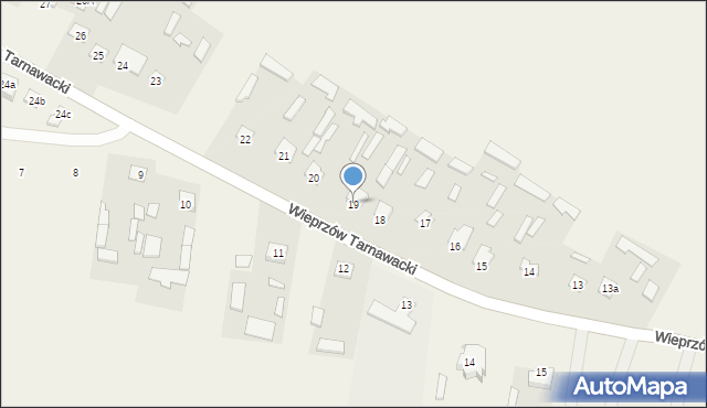 Wieprzów Tarnawacki, Wieprzów Tarnawacki, 19, mapa Wieprzów Tarnawacki