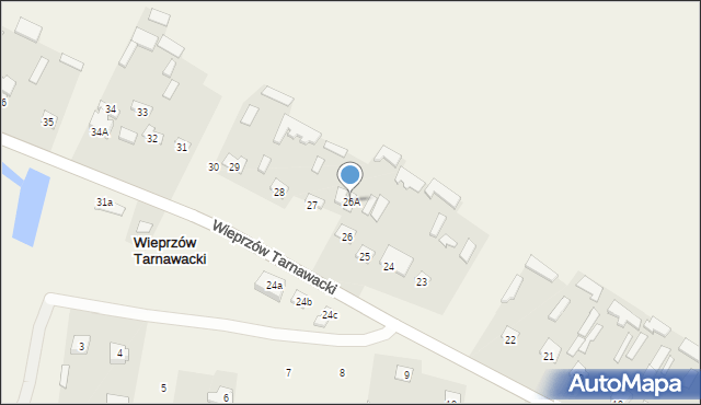 Wieprzów Tarnawacki, Wieprzów Tarnawacki, 26A, mapa Wieprzów Tarnawacki