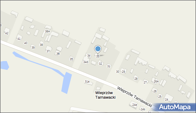 Wieprzów Tarnawacki, Wieprzów Tarnawacki, 33, mapa Wieprzów Tarnawacki