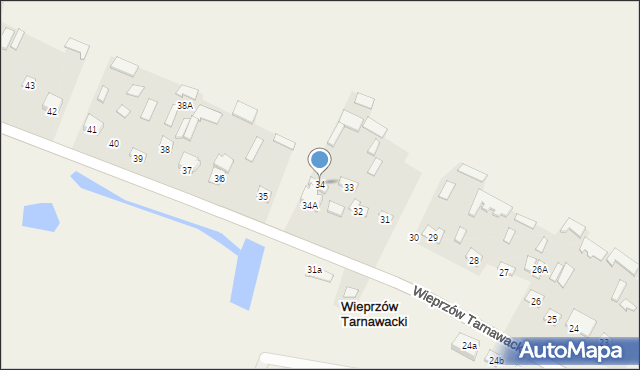 Wieprzów Tarnawacki, Wieprzów Tarnawacki, 34, mapa Wieprzów Tarnawacki