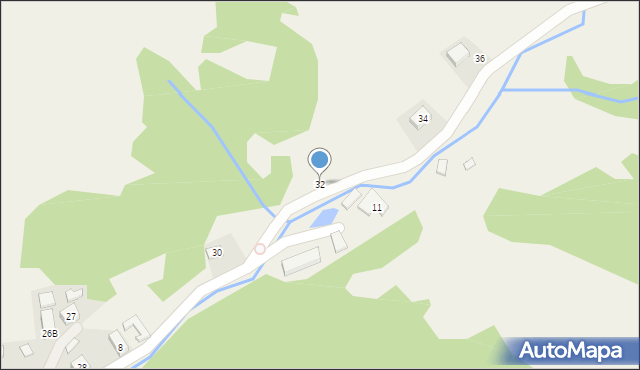 Wierchomla Mała, Wierchomla Mała, 32, mapa Wierchomla Mała