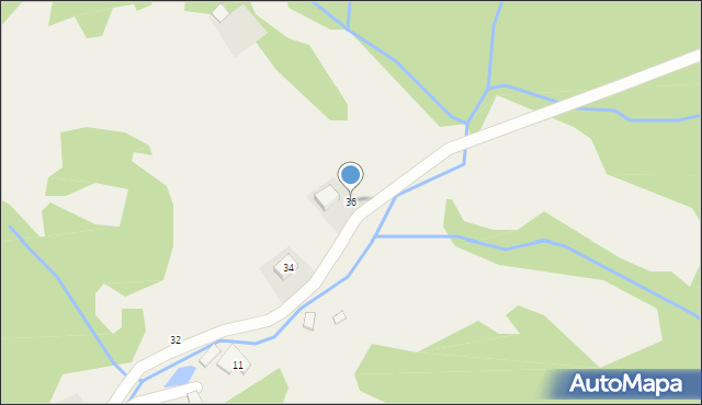 Wierchomla Mała, Wierchomla Mała, 36, mapa Wierchomla Mała