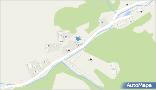 Wierchomla Mała, Wierchomla Mała, 8, mapa Wierchomla Mała