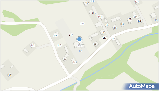 Wierchomla Wielka, Wierchomla Wielka, 144, mapa Wierchomla Wielka