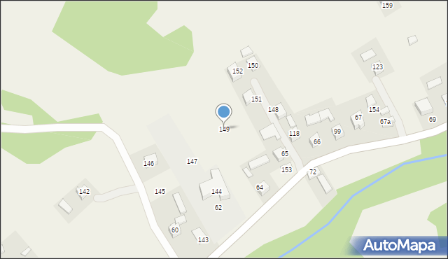 Wierchomla Wielka, Wierchomla Wielka, 149, mapa Wierchomla Wielka