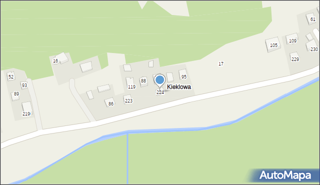 Wierchomla Wielka, Wierchomla Wielka, 224, mapa Wierchomla Wielka