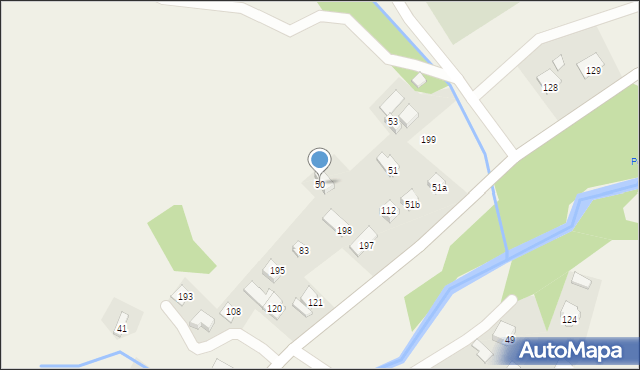 Wierchomla Wielka, Wierchomla Wielka, 50, mapa Wierchomla Wielka