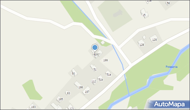 Wierchomla Wielka, Wierchomla Wielka, 53, mapa Wierchomla Wielka