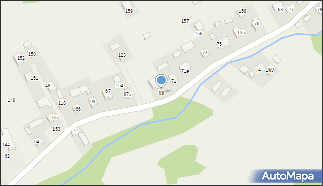 Wierchomla Wielka, Wierchomla Wielka, 69, mapa Wierchomla Wielka