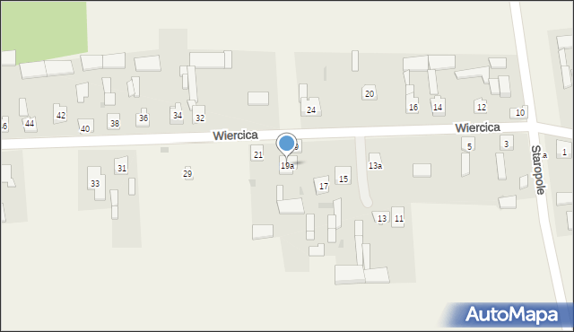 Wiercica, Wiercica, 19a, mapa Wiercica