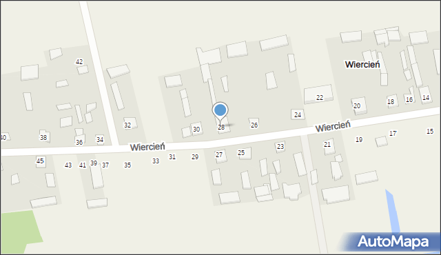 Wiercień, Wiercień, 28, mapa Wiercień