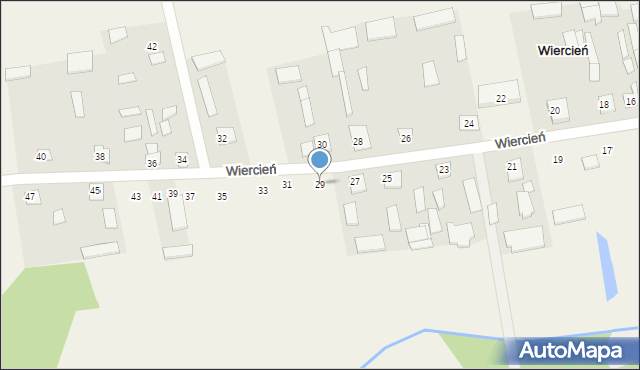 Wiercień, Wiercień, 29, mapa Wiercień