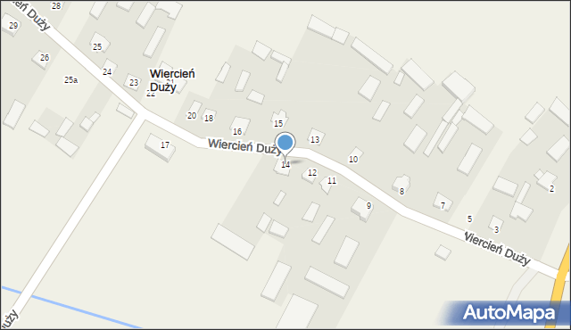 Wiercień Duży, Wiercień Duży, 14, mapa Wiercień Duży