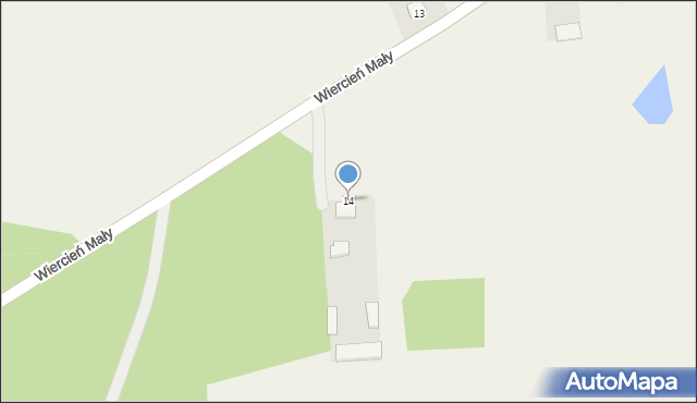 Wiercień Mały, Wiercień Mały, 14, mapa Wiercień Mały
